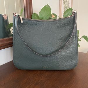 🌵NEW KATE SPADE Green Shoulder Bag Medium Size Leather Crossbody Strap